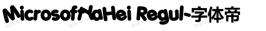 MicrosoftYaHei Regul字体转换